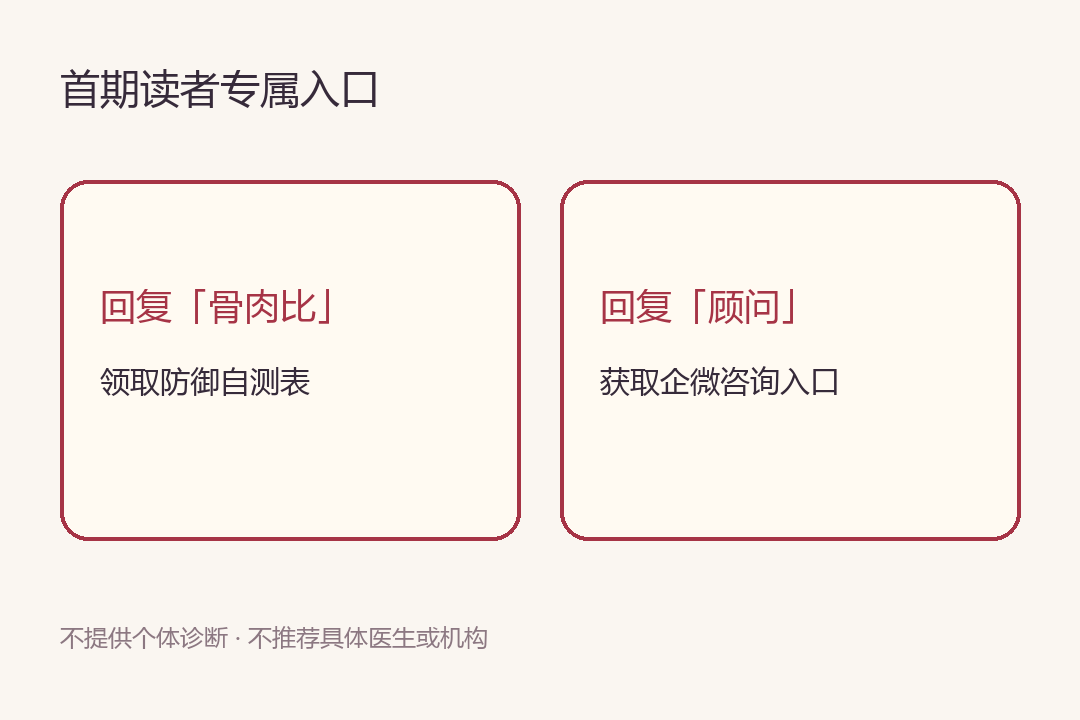 回复骨肉比，带走自测表